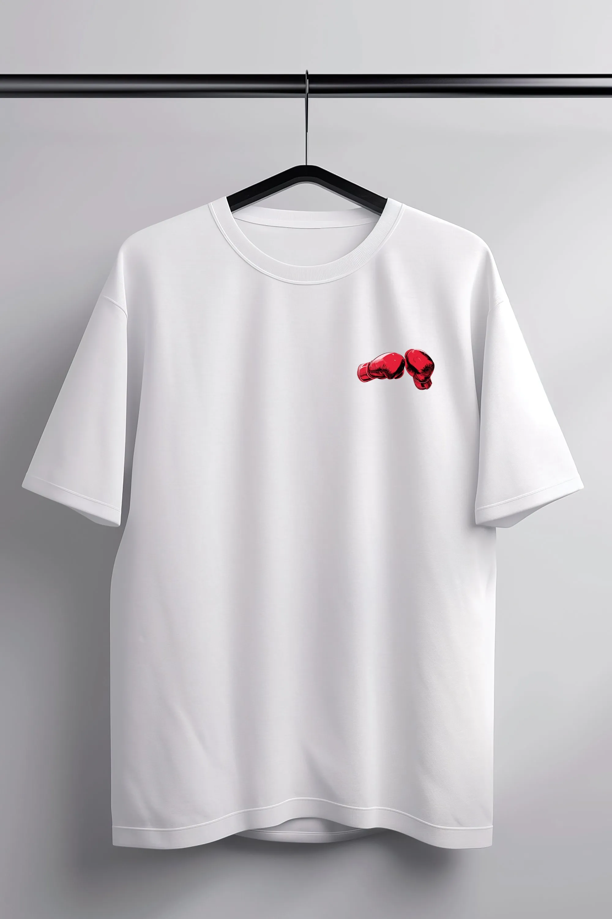Courage White Oversized Tee