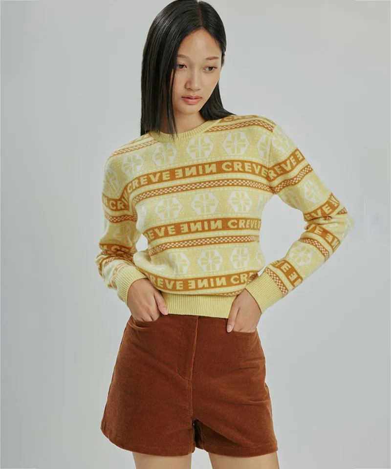 CREVE NINE: Wide Corduroy Shorts - Camel
