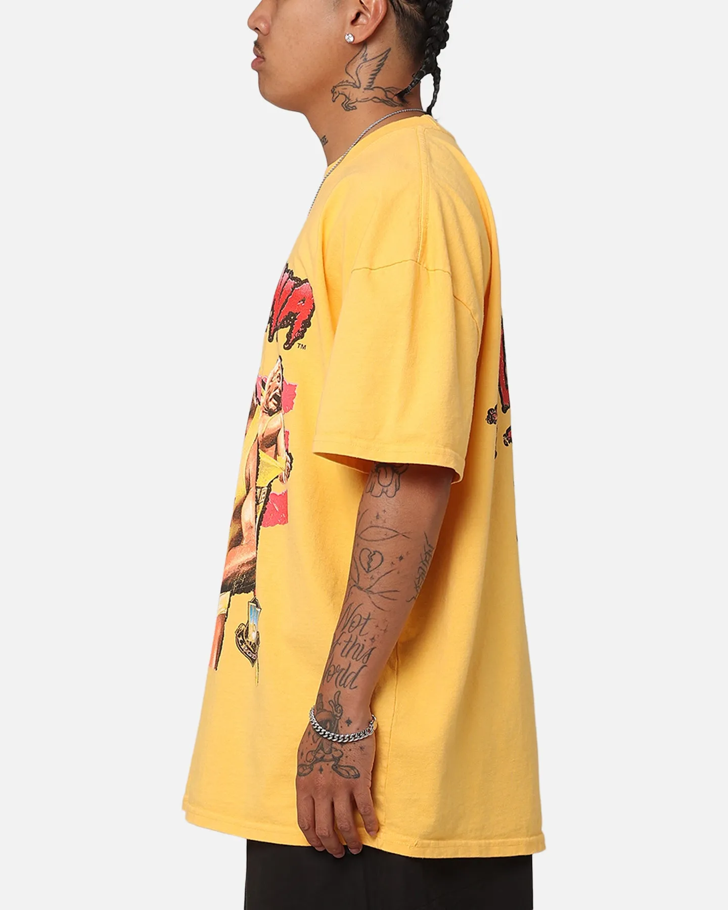 Culture Kings X WWE Hulk Hogan Hulk Heavyweight T-Shirt Yellow