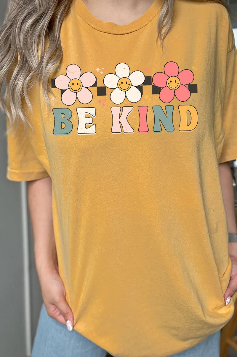 Daisy Be Kind Combed Cotton T-Shirt