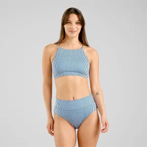 DEDICATED Bikini Pants Slite Thin Stripe Majolica Blue