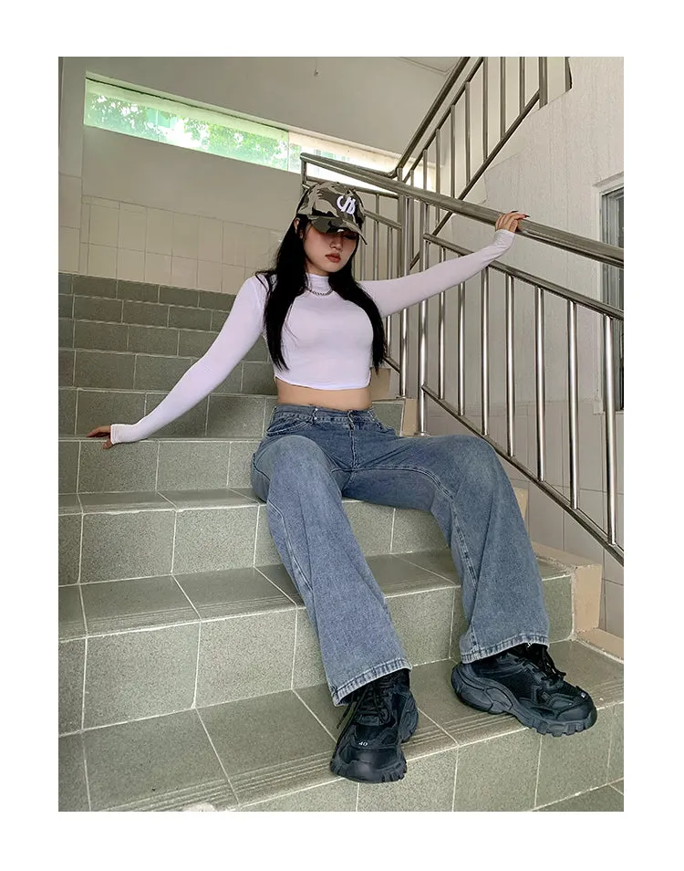 Delila Blue Baggy Loose Denim Jeans Pants