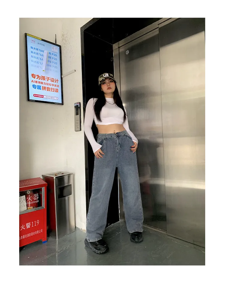 Delila Blue Baggy Loose Denim Jeans Pants