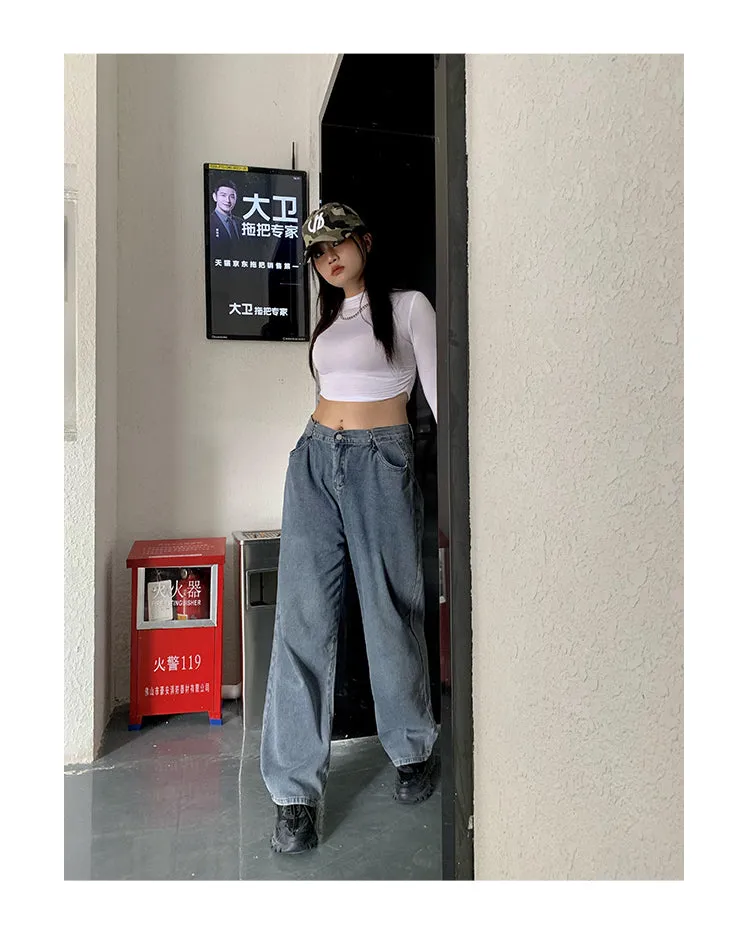 Delila Blue Baggy Loose Denim Jeans Pants