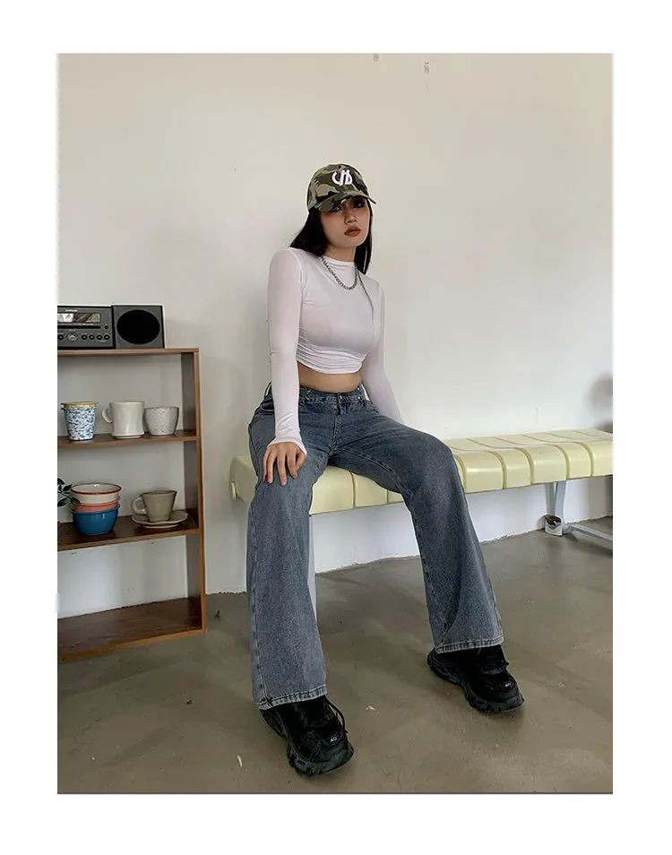 Delila Blue Baggy Loose Denim Jeans Pants