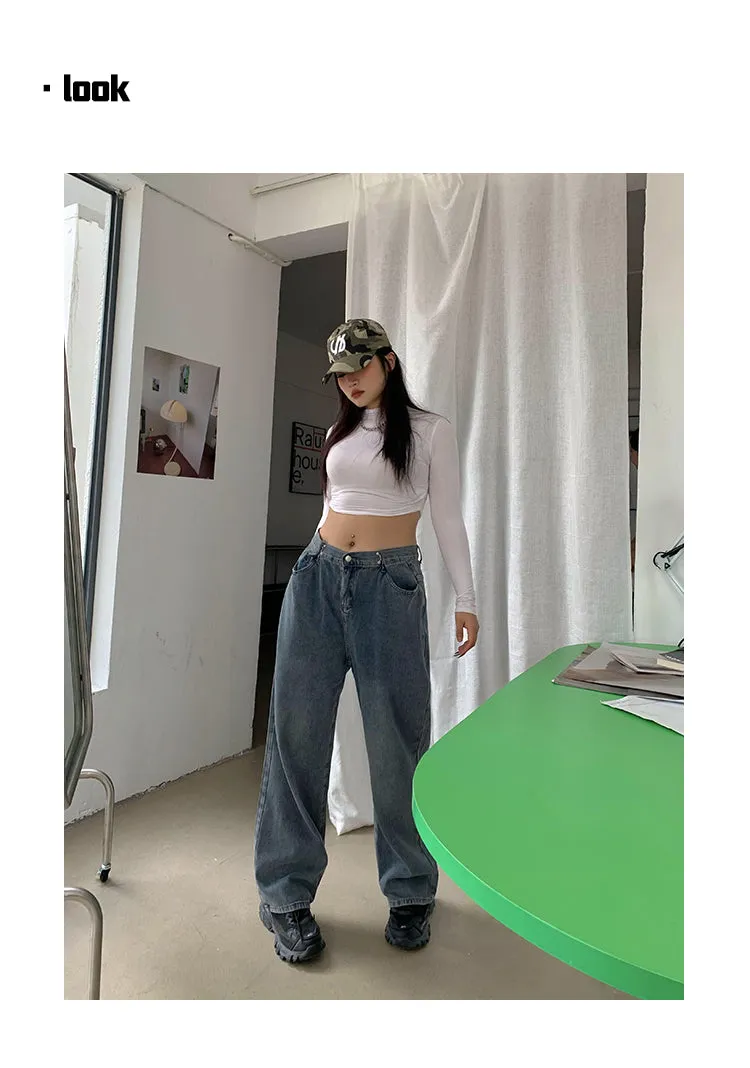 Delila Blue Baggy Loose Denim Jeans Pants