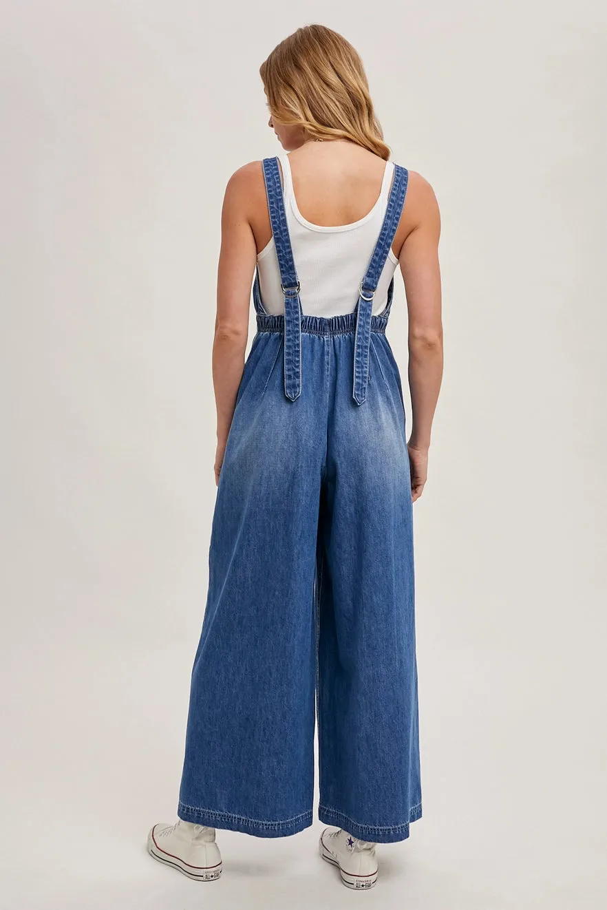 Denim Overall Jumpsuit