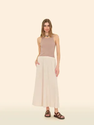 Deon Gauze Skirt - Silver Slate