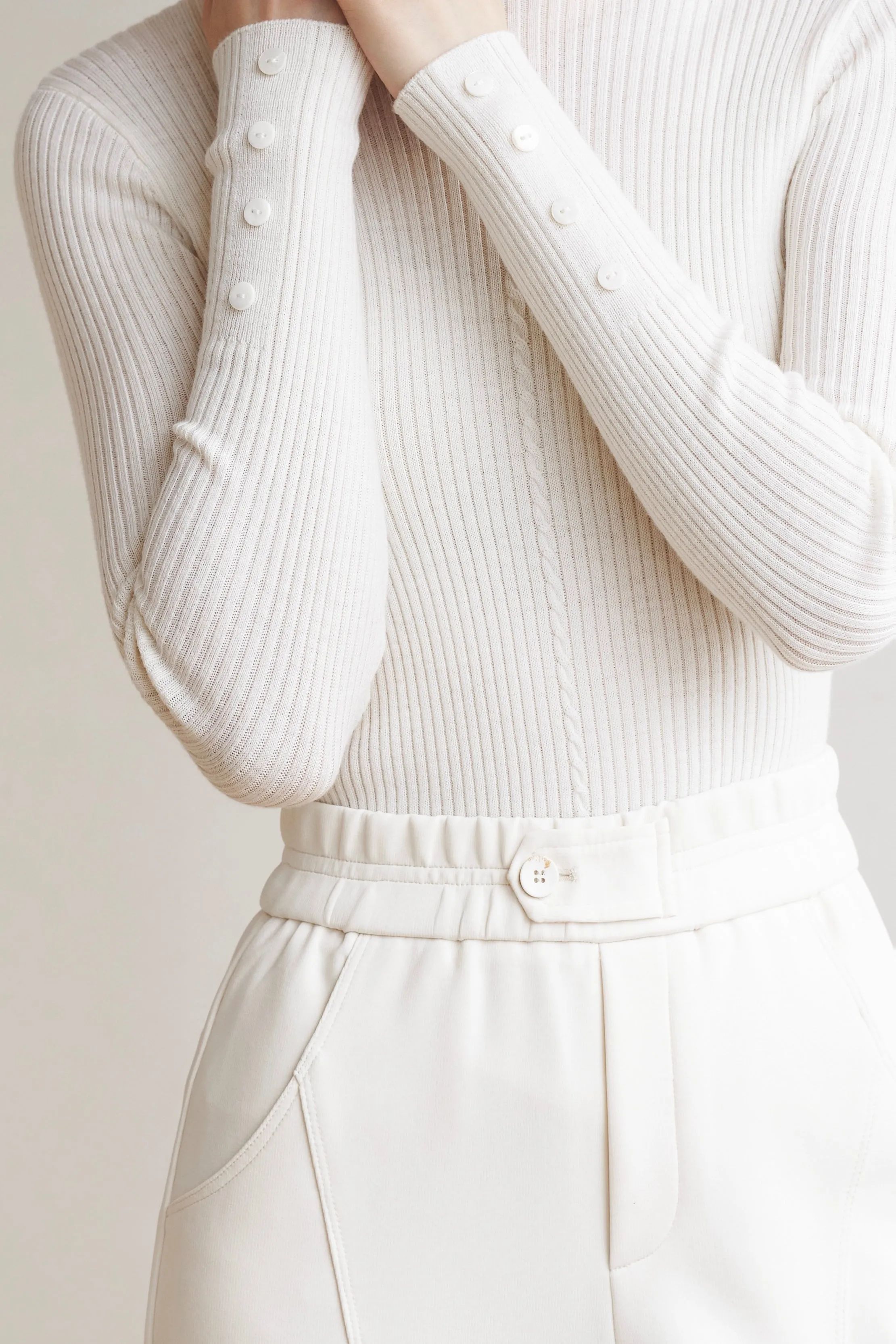 Easy Life Machine Washable Wool Top - White