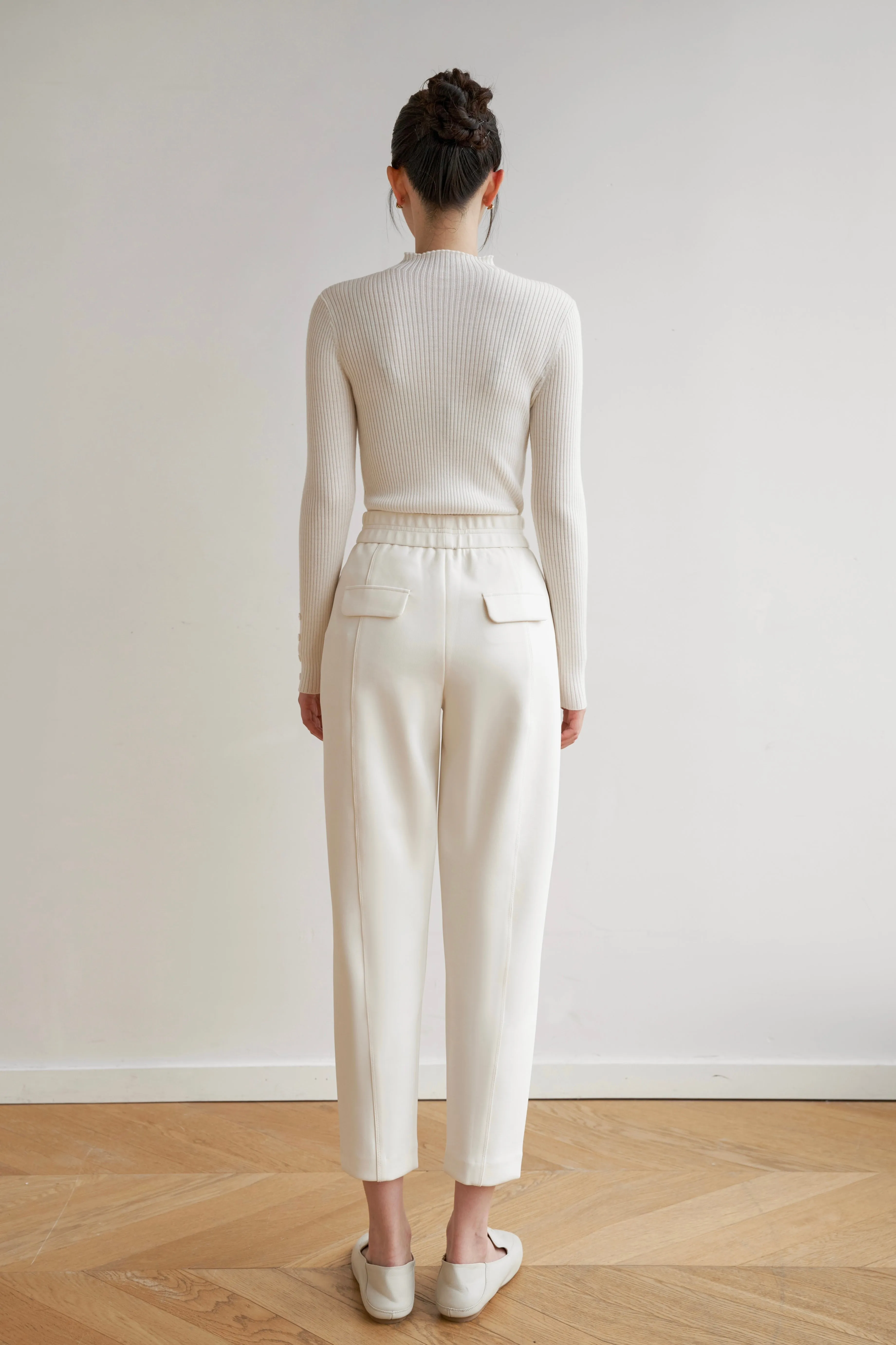 Easy Life Machine Washable Wool Top - White