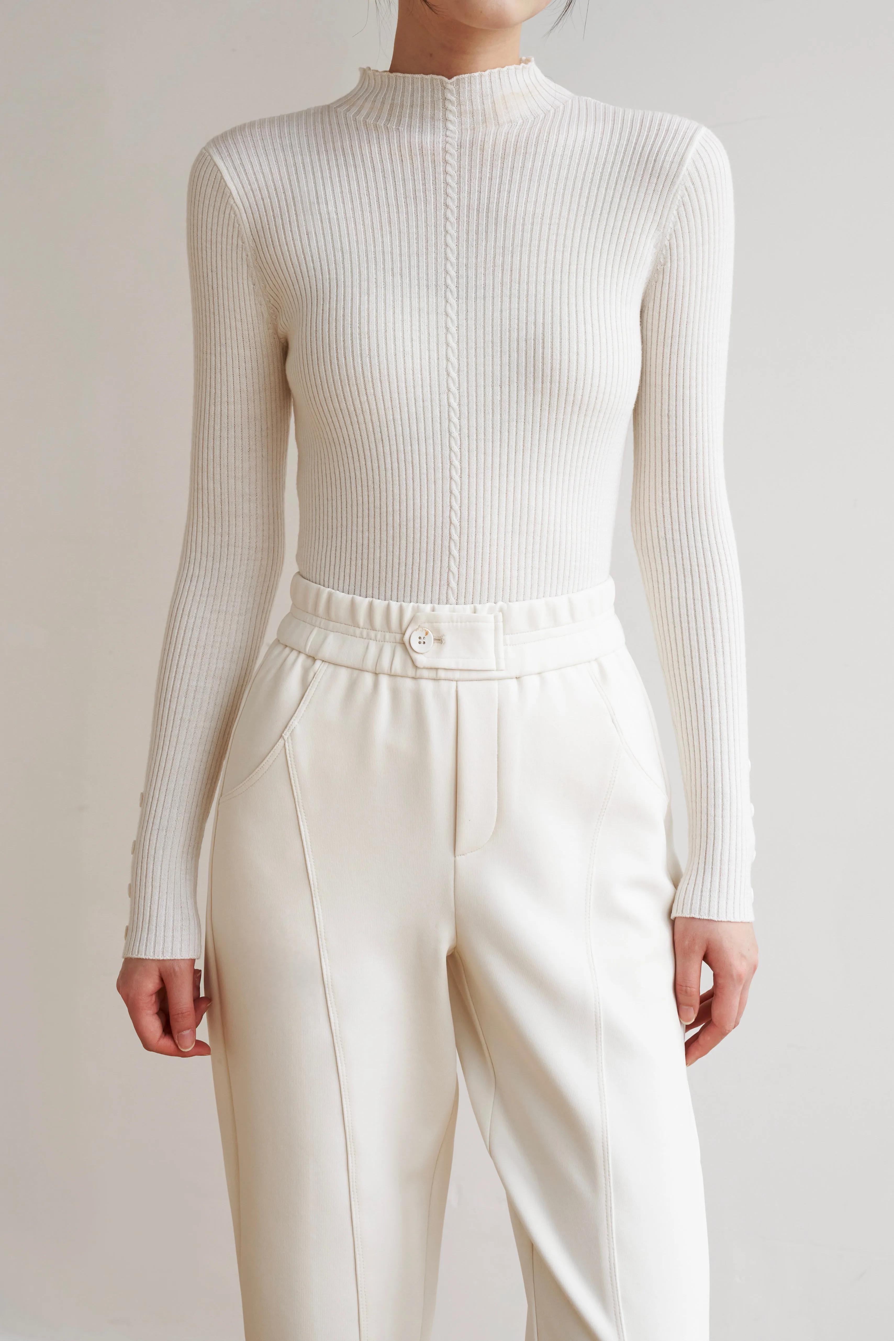 Easy Life Machine Washable Wool Top - White