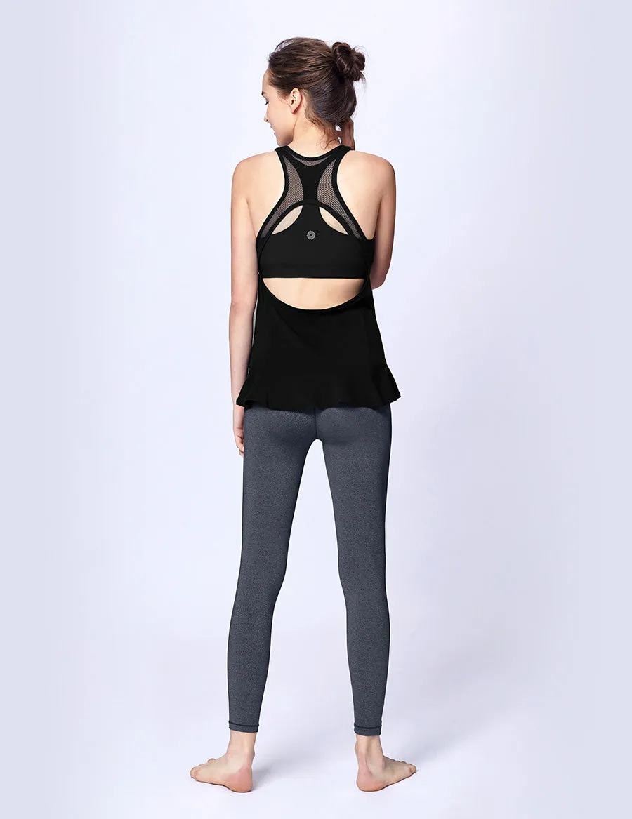 easyoga LA-VEDA Twiggy Core Pants9 - M23 M-Dark Gray