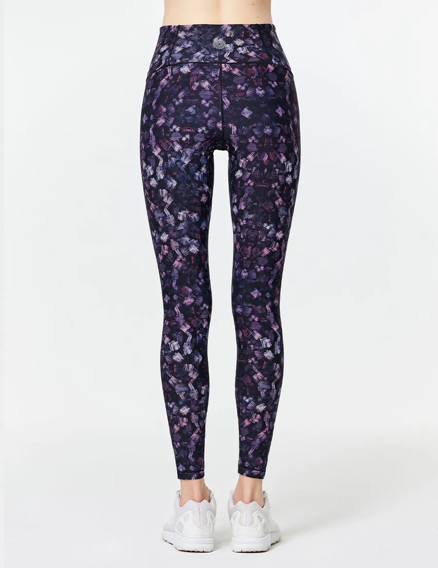 easyoga Lespiro Breakthrough Core Tights1 - FE6 Graffiti Purple