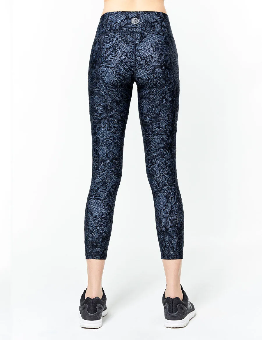 easyoga LESPIRO Clamber Cropped Tights - FC6 Blossom Grey