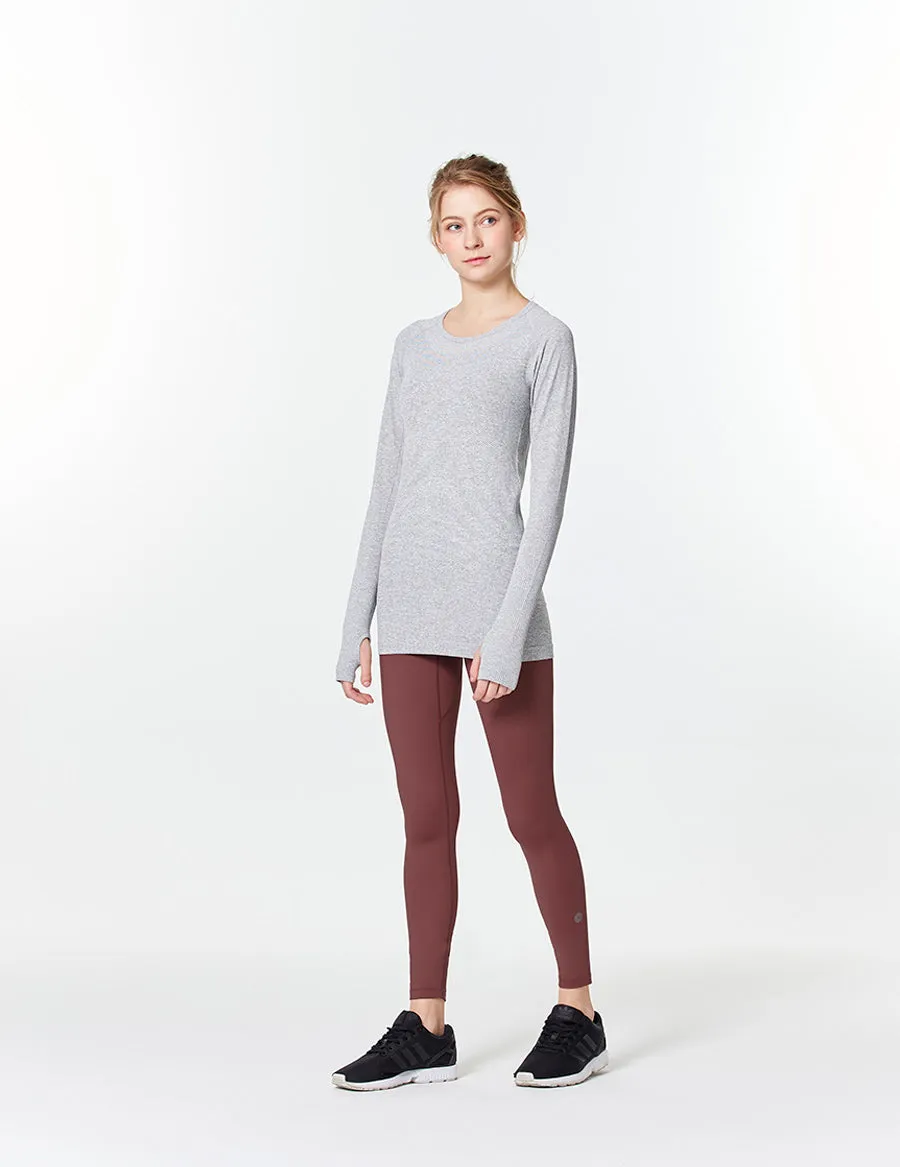 easyoga LESPIRO Glossy Slim Tights3 - R35 Carmine