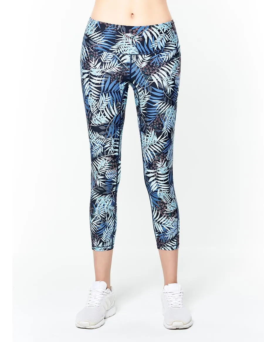 easyoga LESPIRO Pace With Cropped Tights - FD4 Night Forest Blue