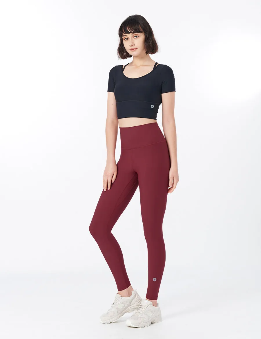 easyoga LESPIRO Spirit Tights - R5 Wine Red