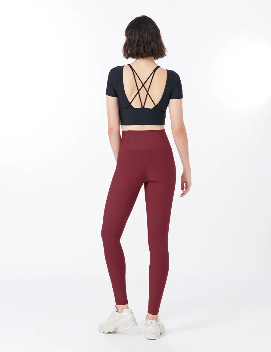 easyoga LESPIRO Spirit Tights - R5 Wine Red