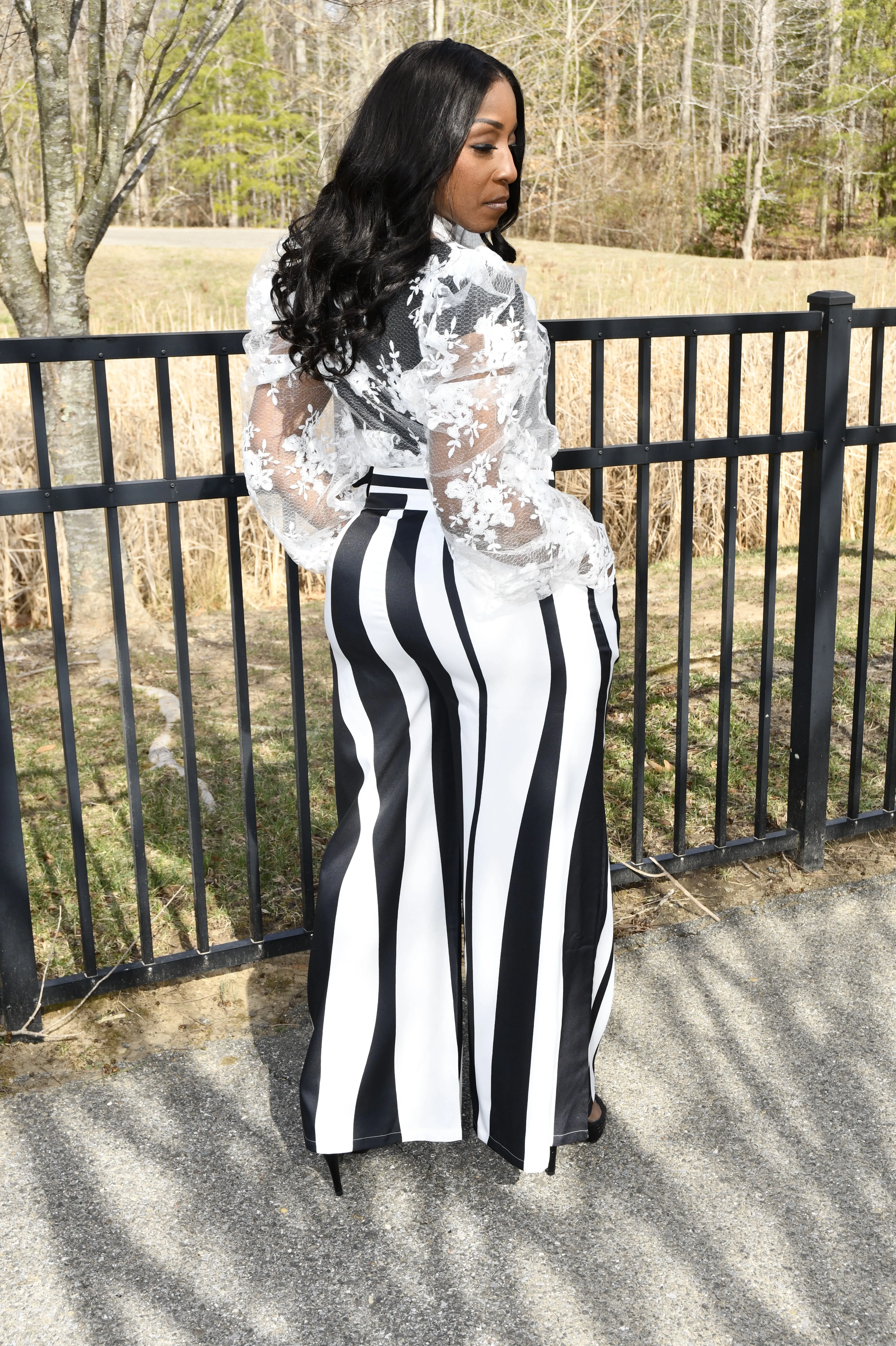 Effortless Elegance Stripes Pants