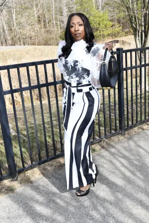 Effortless Elegance Stripes Pants