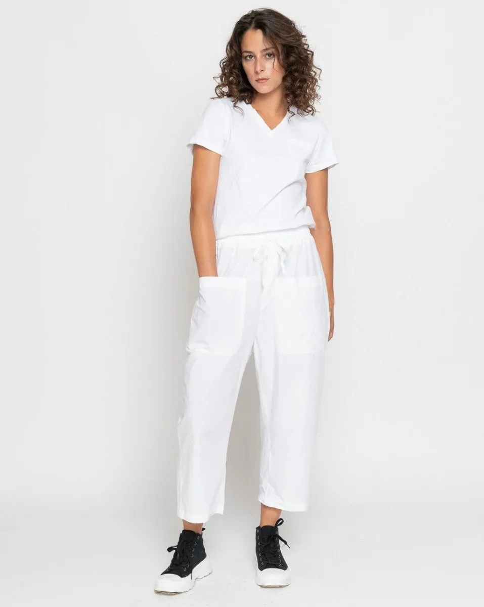 Elastic Drawstring Pouch Pocket Pants