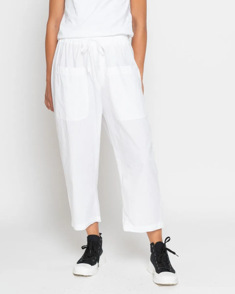 Elastic Drawstring Pouch Pocket Pants