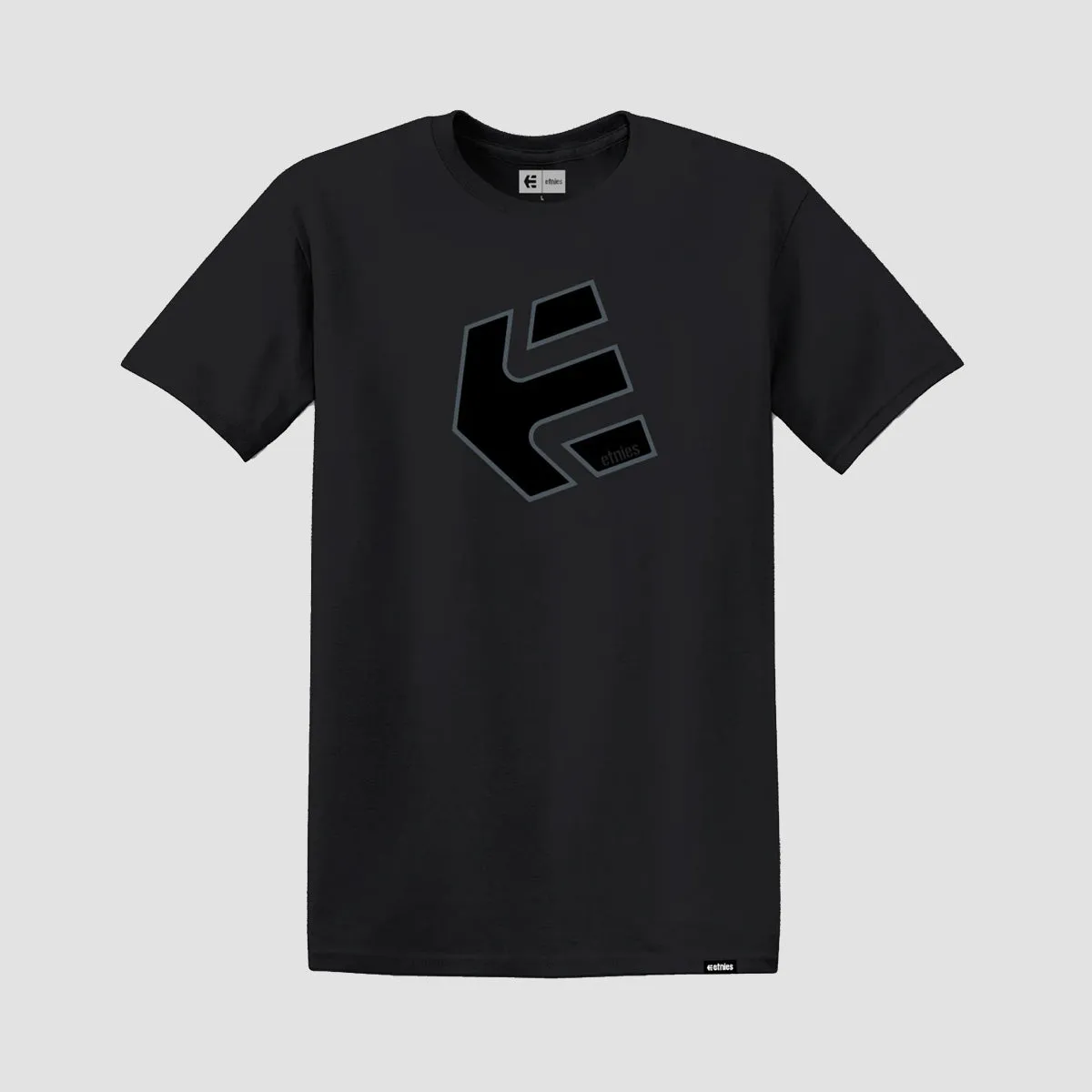Etnies Crank Tech T-Shirt Black/Charcoal