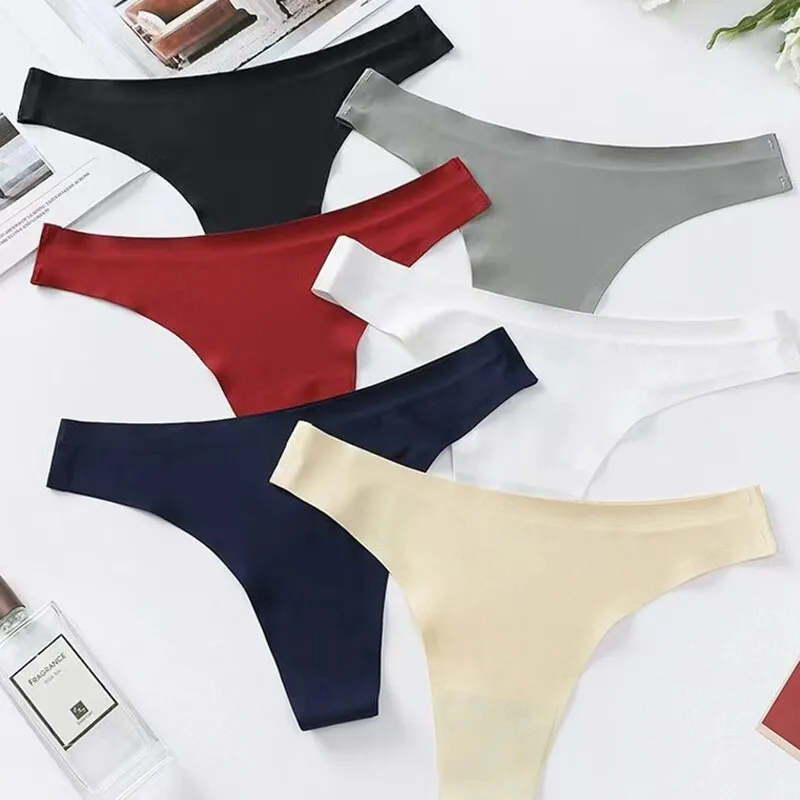 Europe & America Sexy Women's Summer One-Piece Seamless Thong Underpants, Comfortable Private Clothing