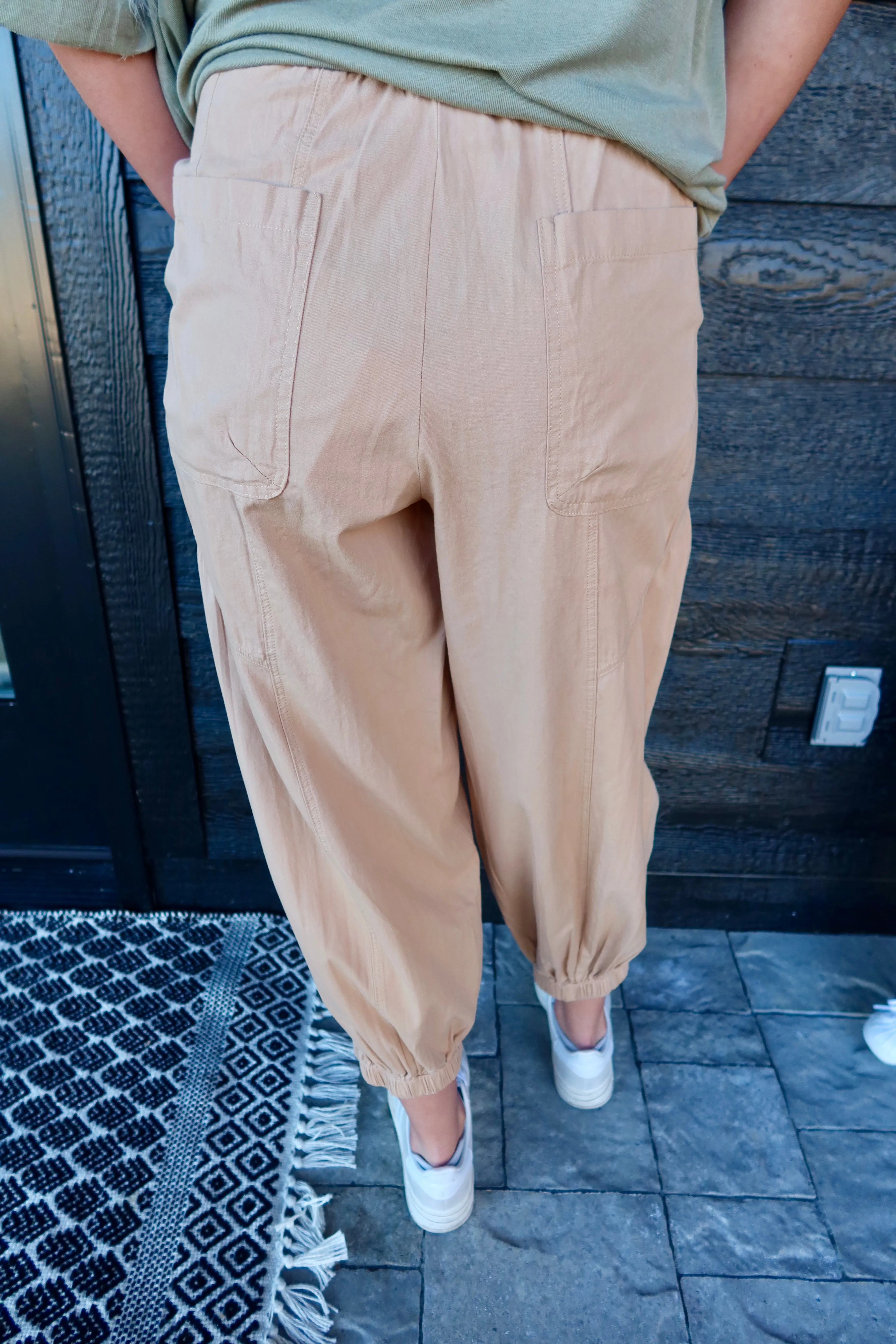 Eyelet Lace Jogger Pants