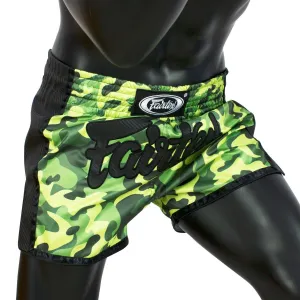 FAIRTEX GREEN CAMO MUAY THAI SHORTS - BS1710