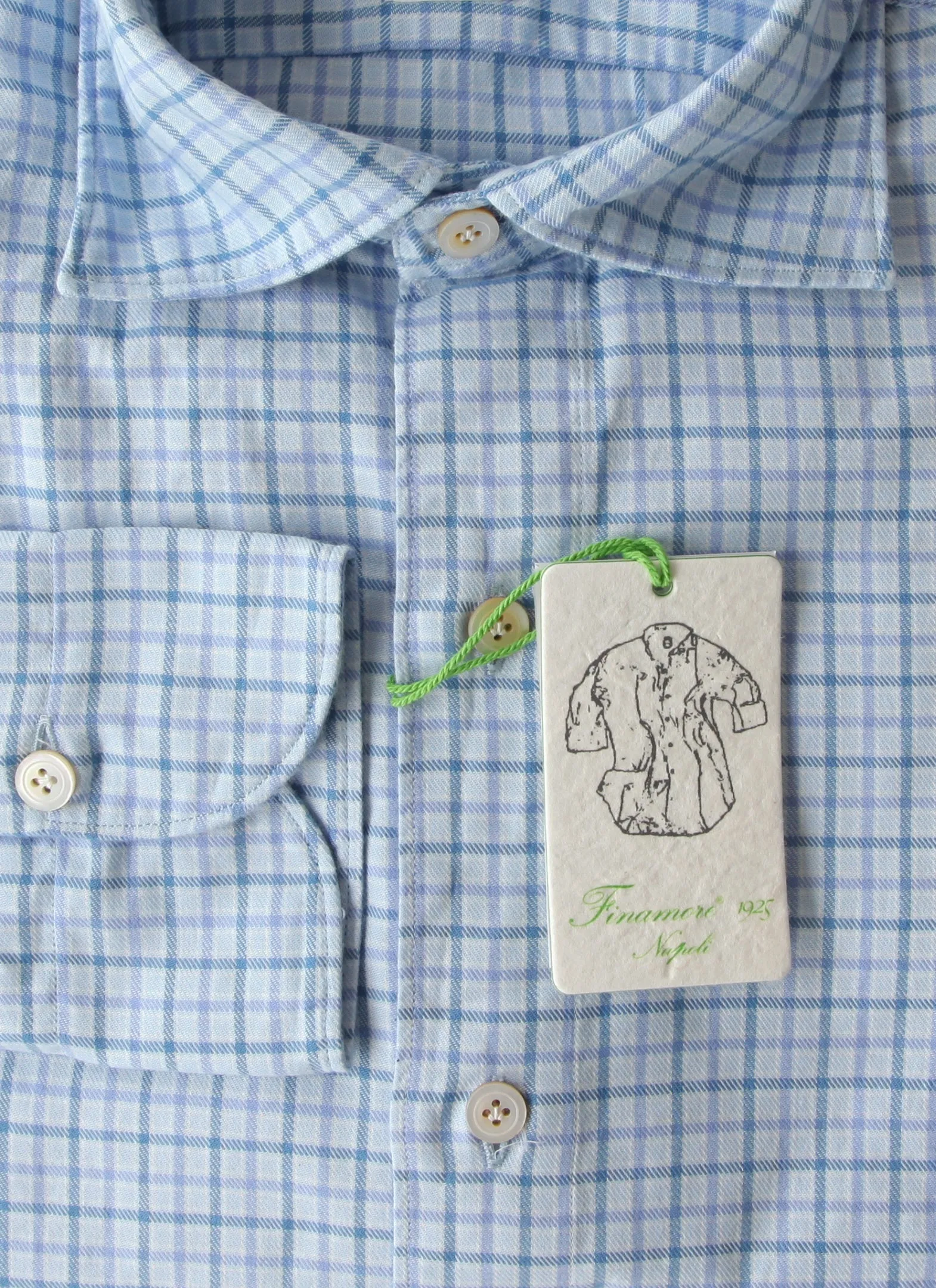 Finamore Napoli Light Blue Shirt - Extra Slim