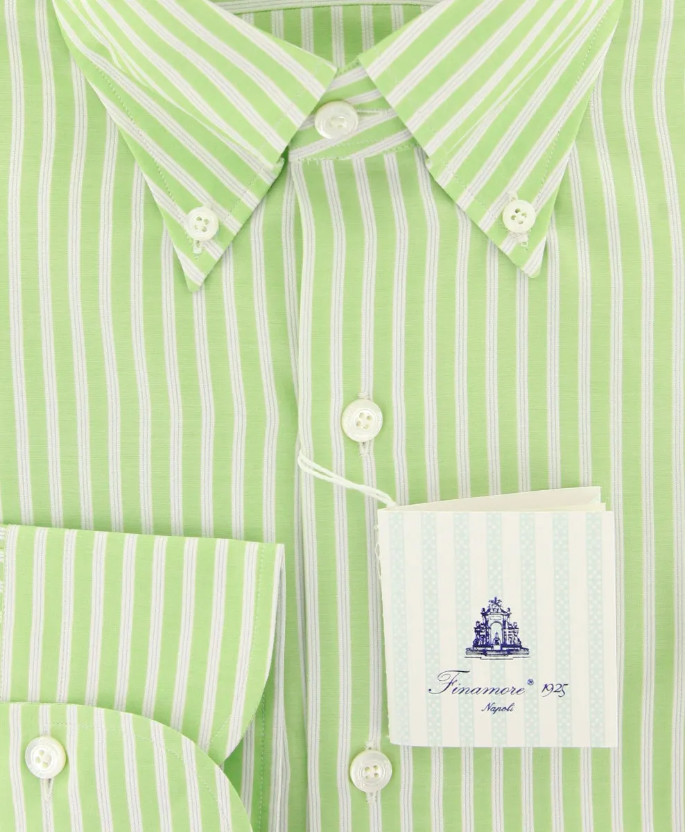 Finamore Napoli Light Green Shirt - Slim