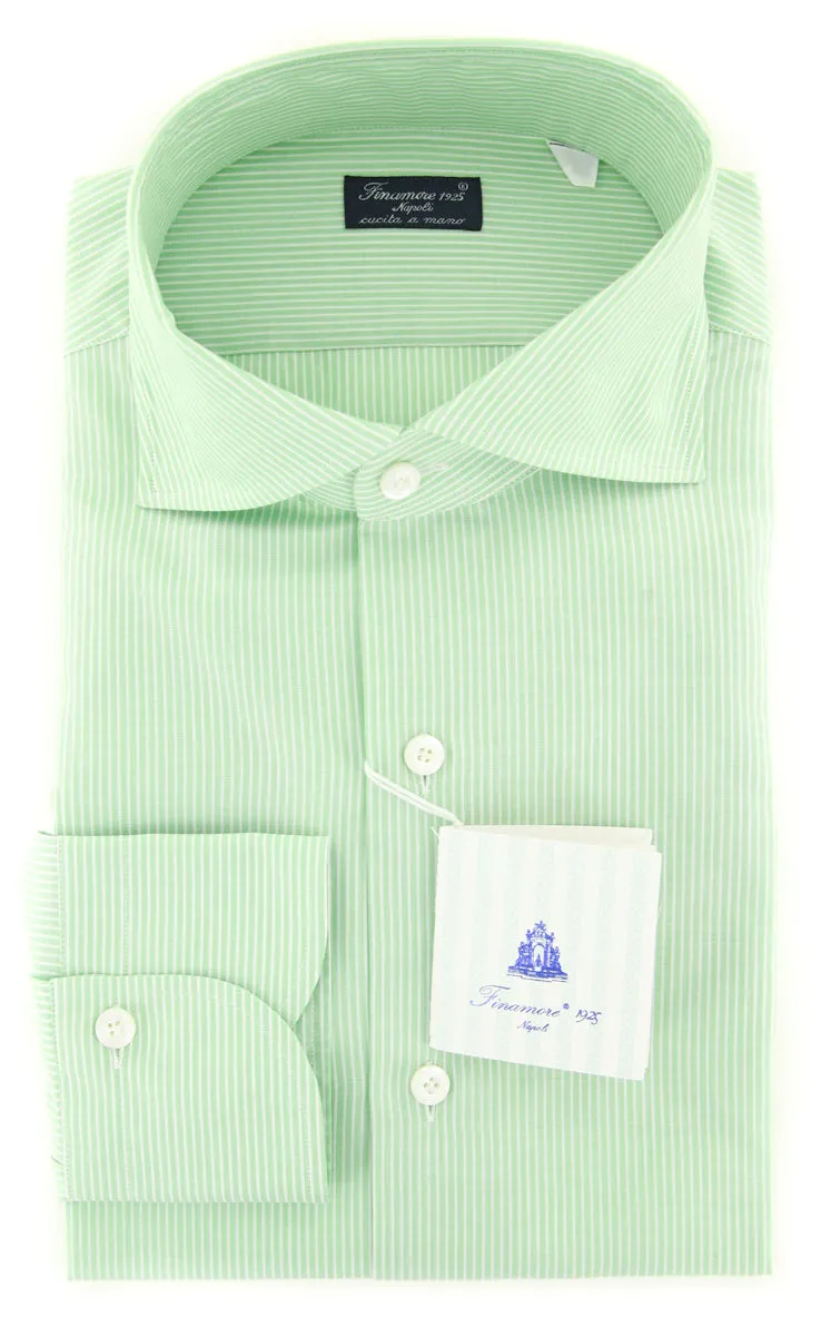 Finamore Napoli Light Green Shirt - Slim