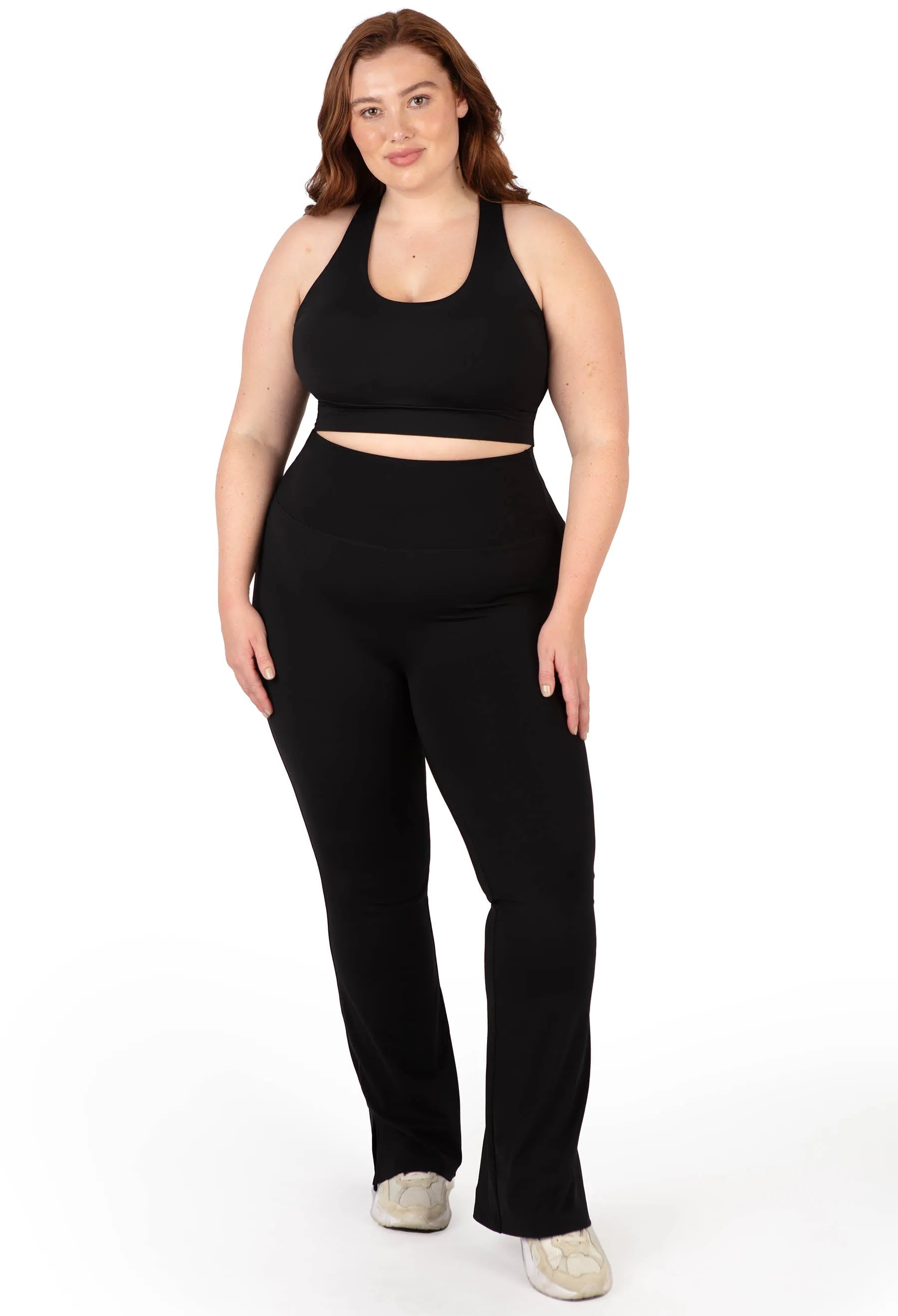 Flare Pants | High Waisted & Pet Hair Resistant - 2 Pack
