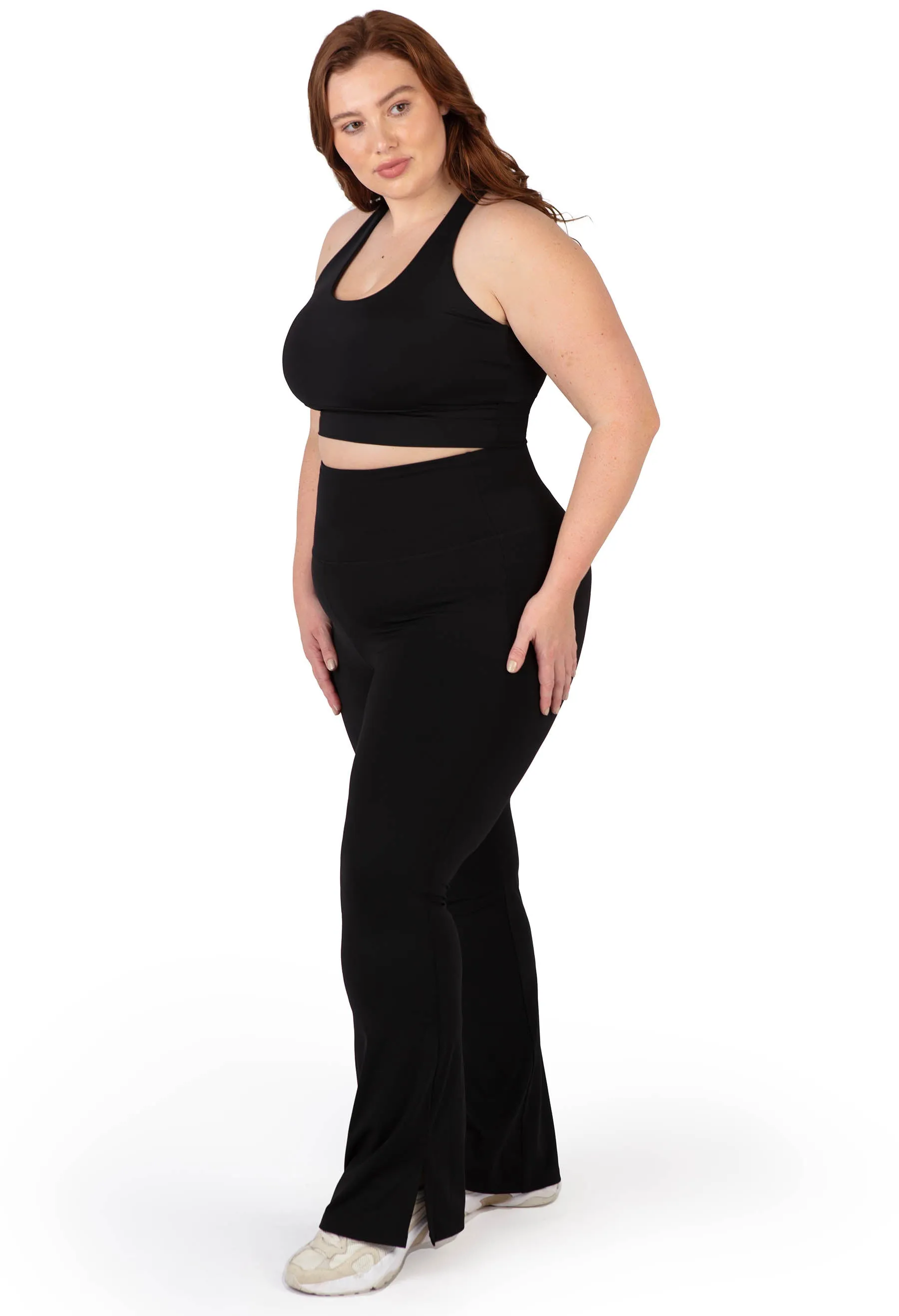 Flare Pants | High Waisted & Pet Hair Resistant - 2 Pack