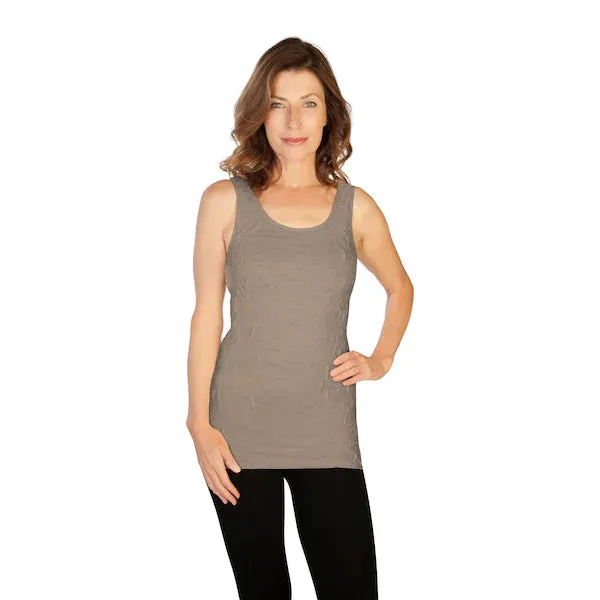 Floral embossed one size tank
