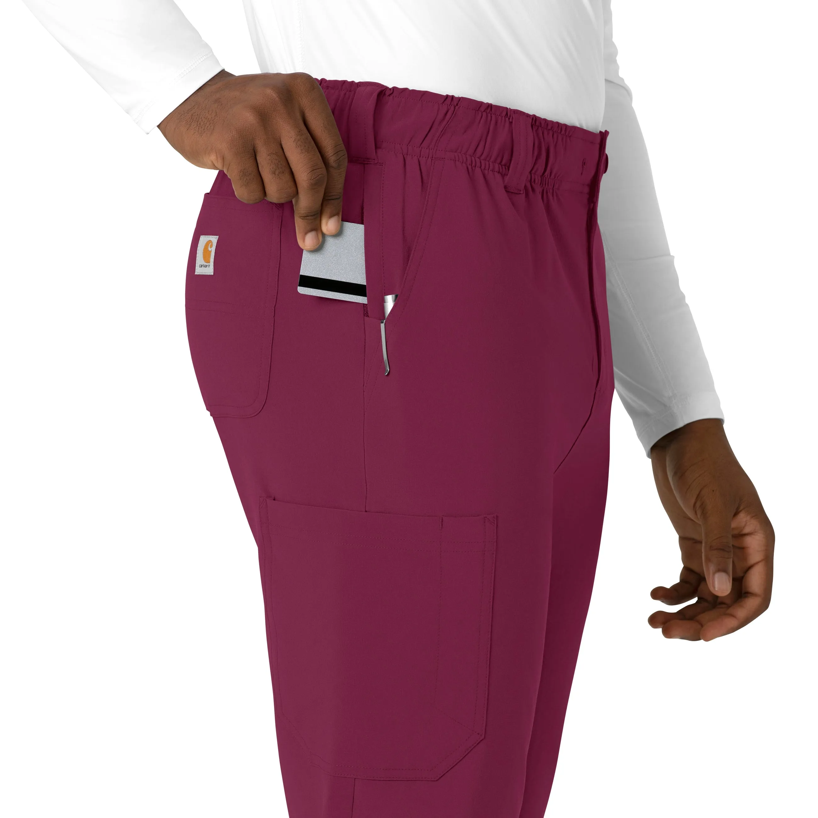 Force Cross-Flex C56410 Men's Straight Leg Scrub Pants Wine