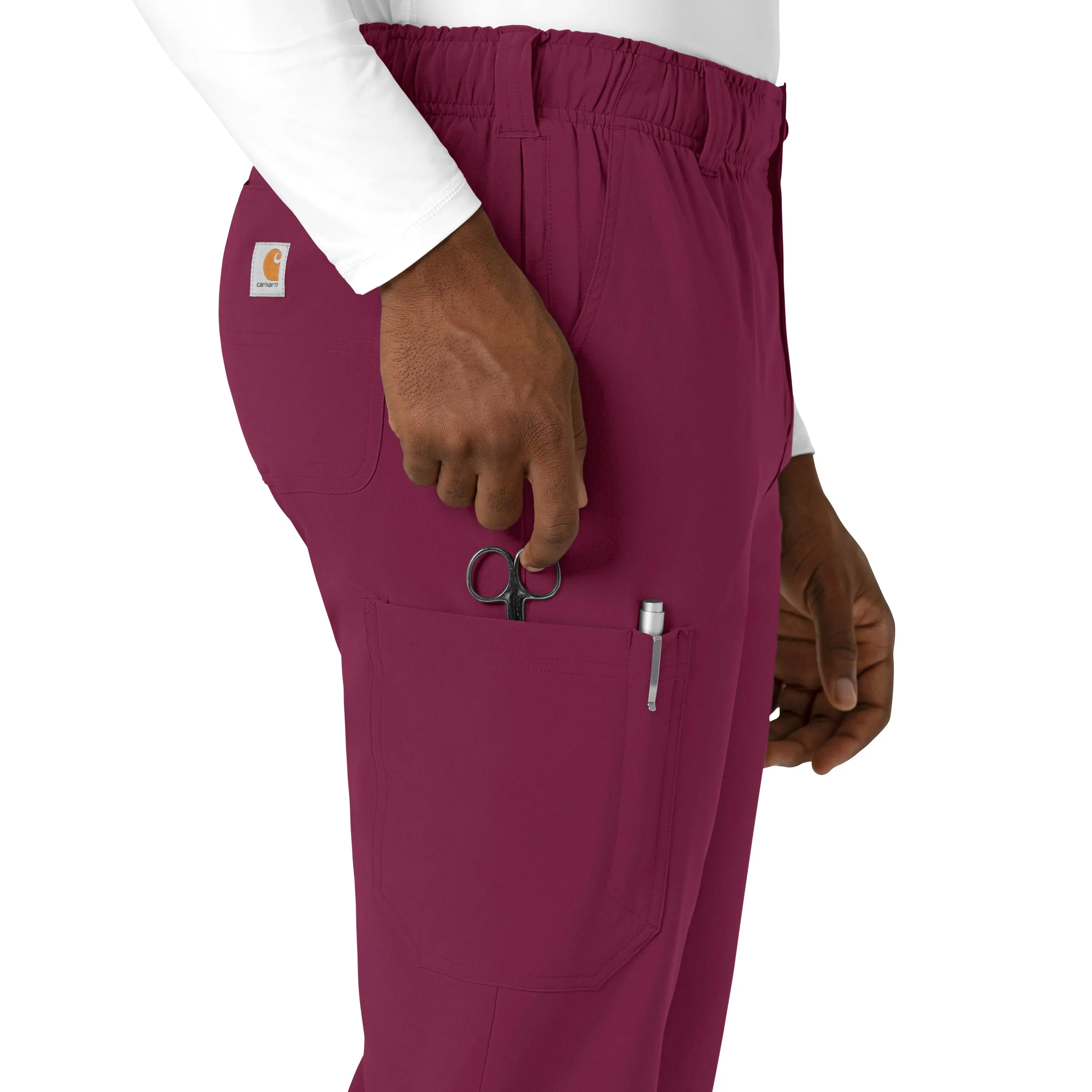 Force Cross-Flex C56410 Men's Straight Leg Scrub Pants Wine