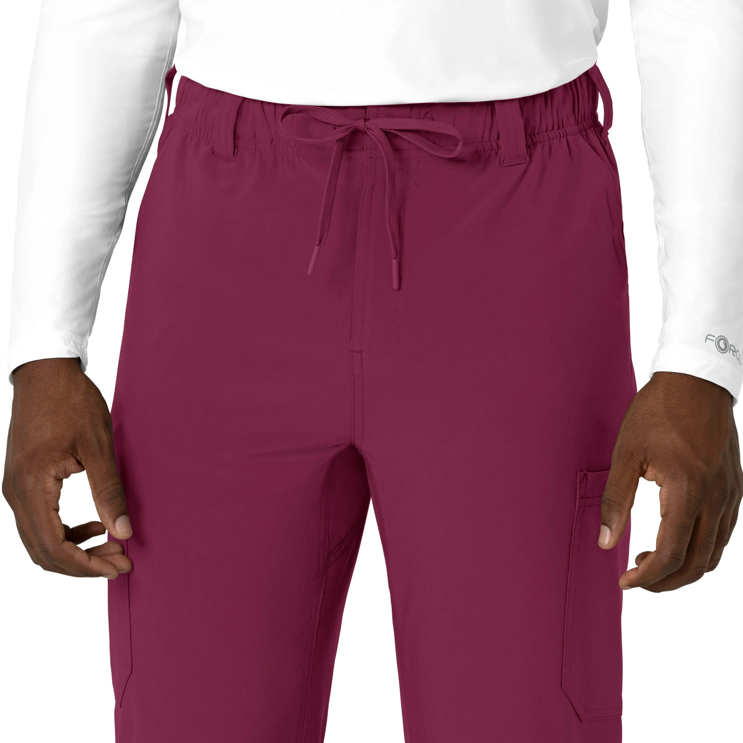 Force Cross-Flex C56410 Men's Straight Leg Scrub Pants Wine