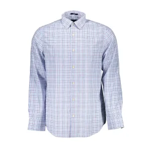 Gant Light Blue Cotton Men Shirt