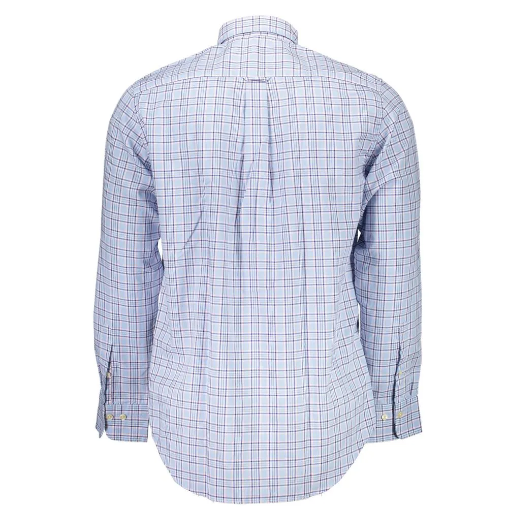 Gant Light Blue Cotton Men Shirt