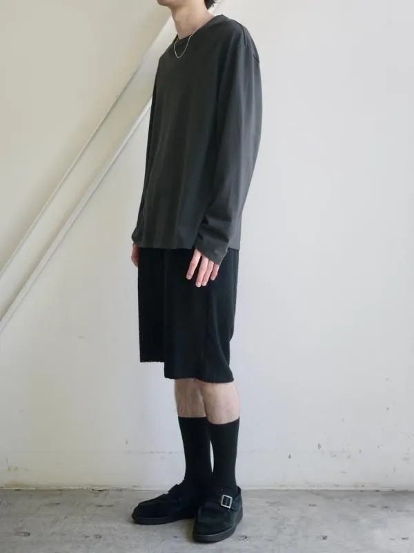 GEOMETRIC PILE WIDE SHORTS