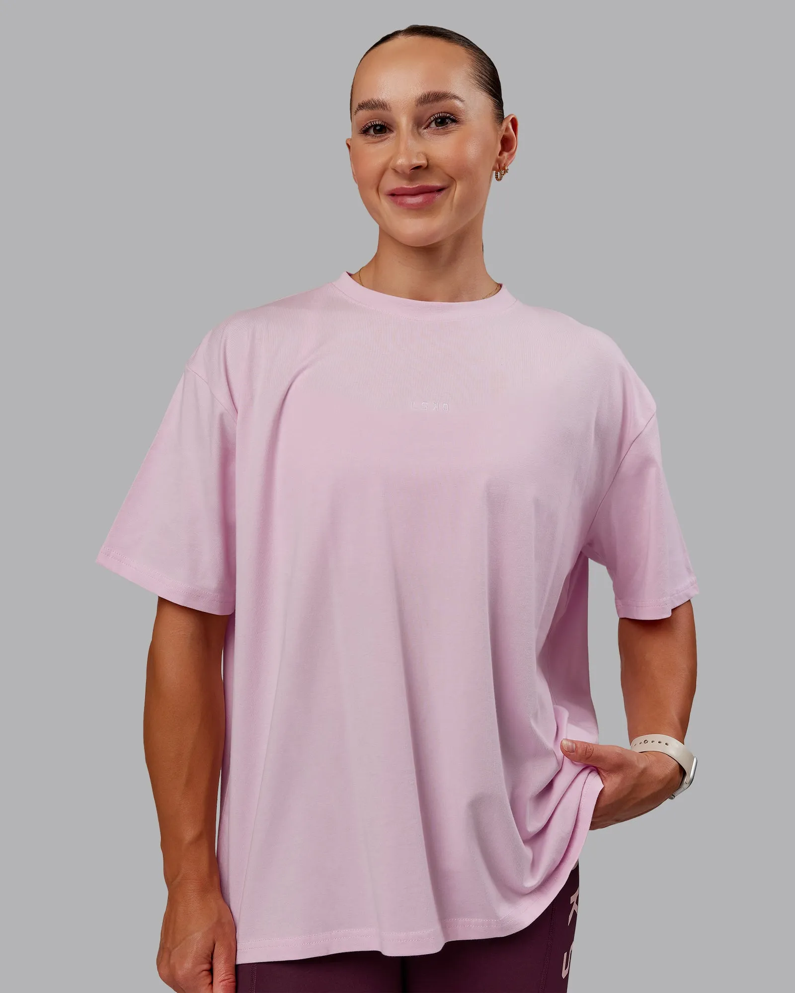 Go-To FLXCotton Oversized Tee - Marshmallow-White