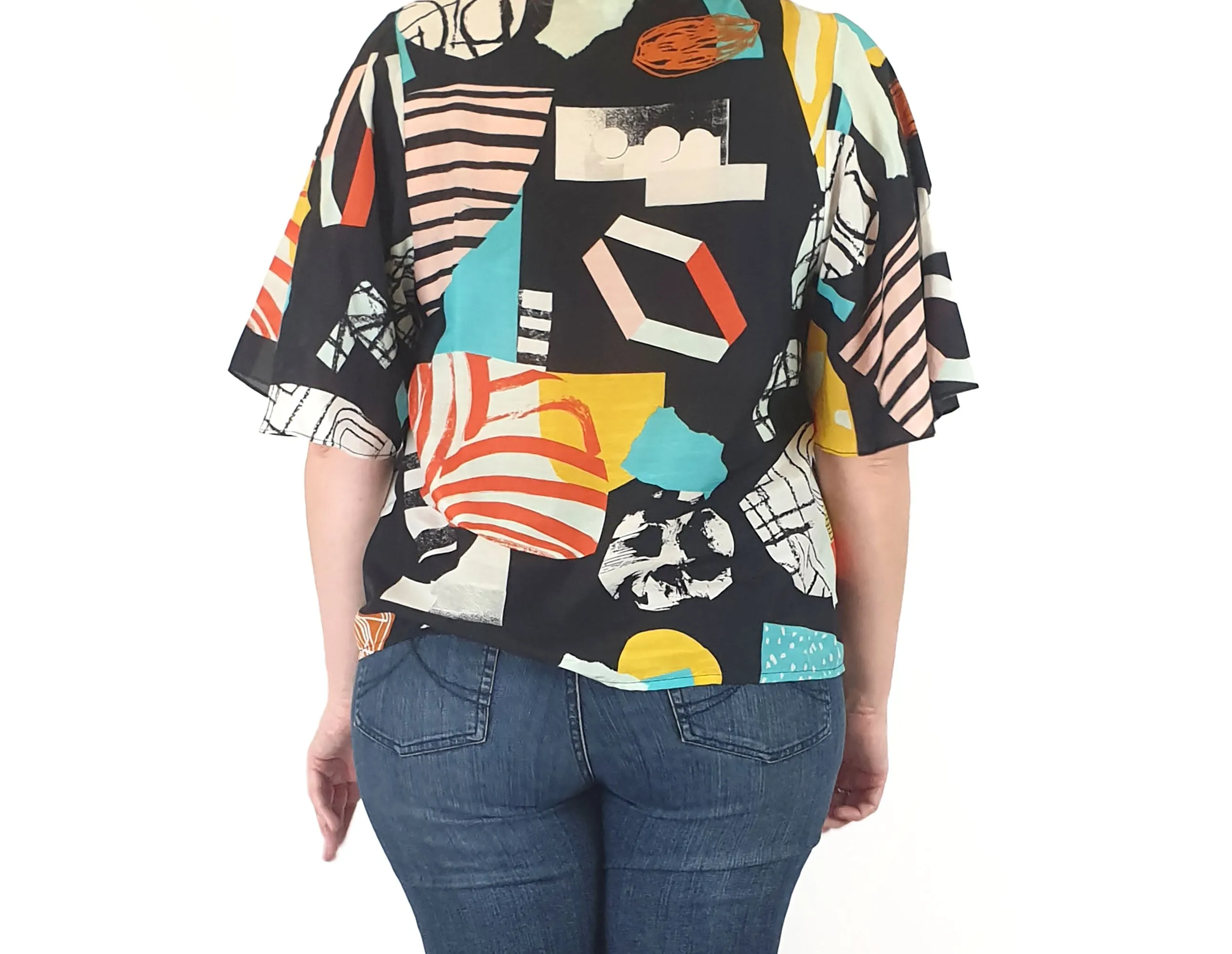 Gorman   Atelier Bingo unique print top size 14