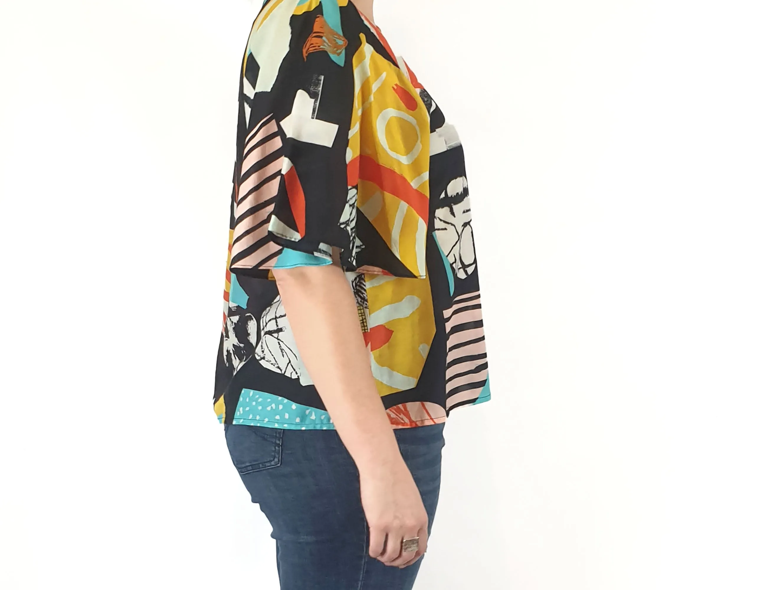 Gorman   Atelier Bingo unique print top size 14