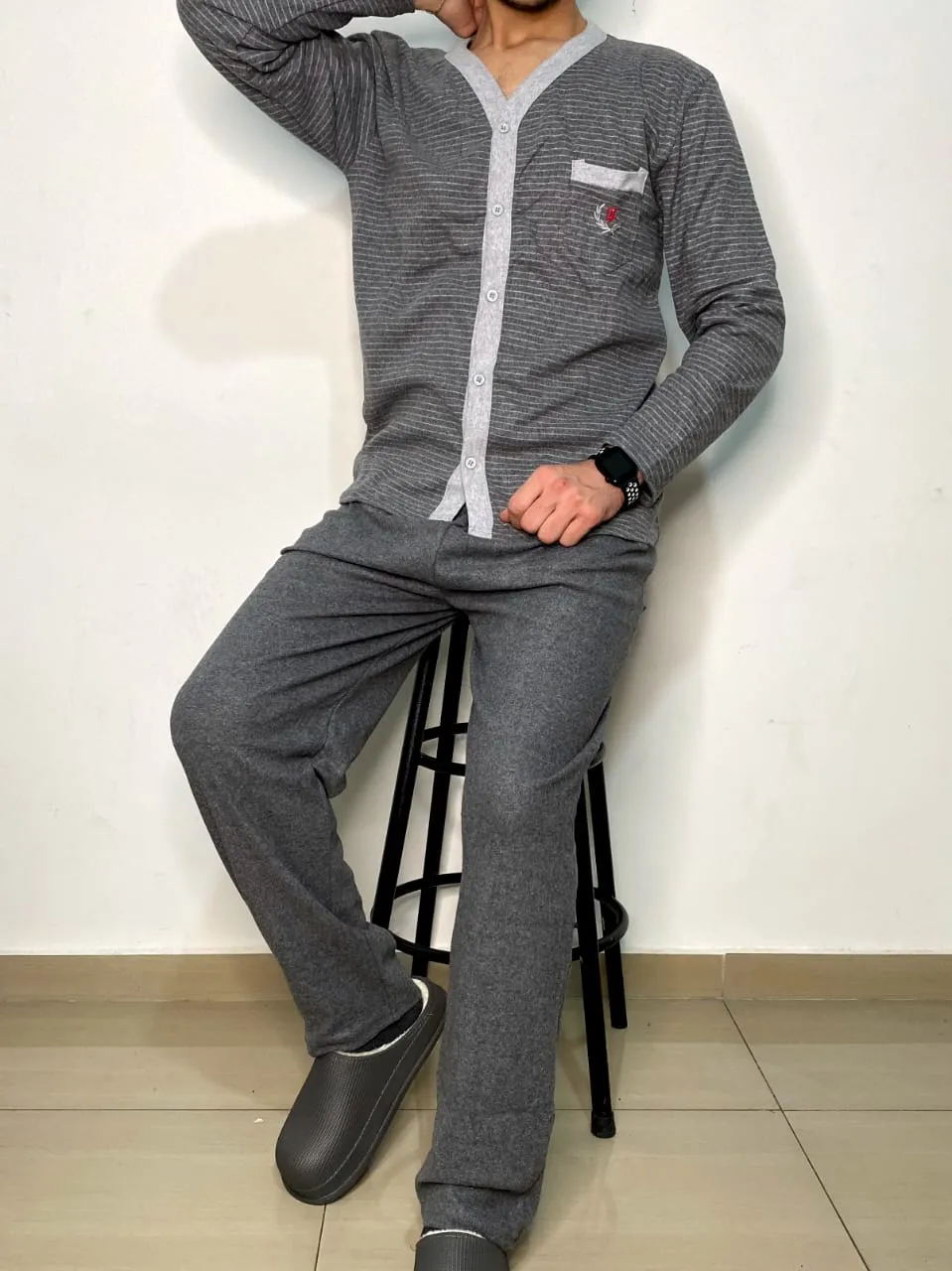 Grey Striped Pajama