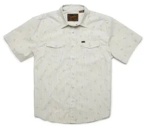 Grid Floral Snapshirt