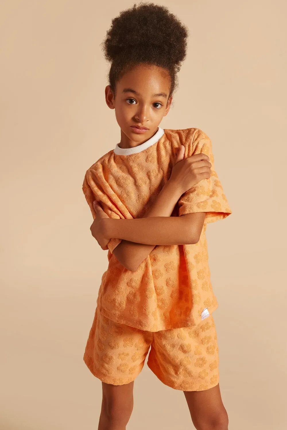 Grow With Me Wide Shorts | Clementine Sorbet Flowers
