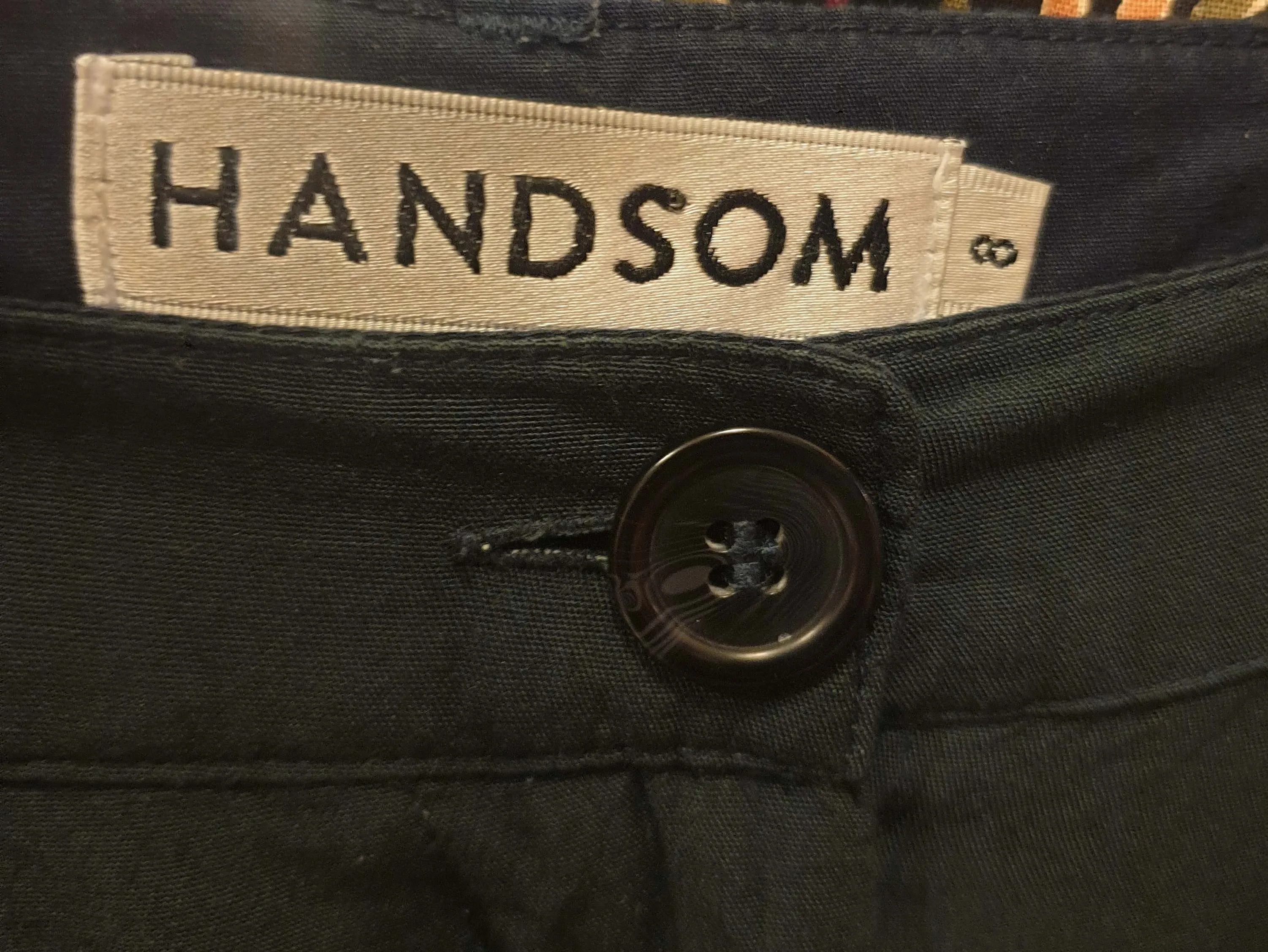 Handsom navy wide leg pants size 8