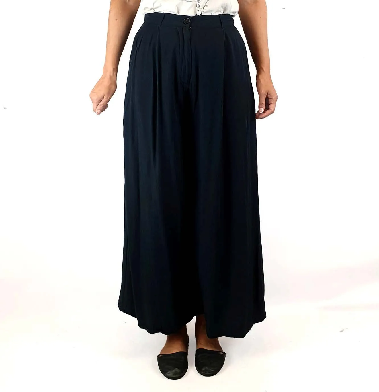 Handsom navy wide leg pants size 8